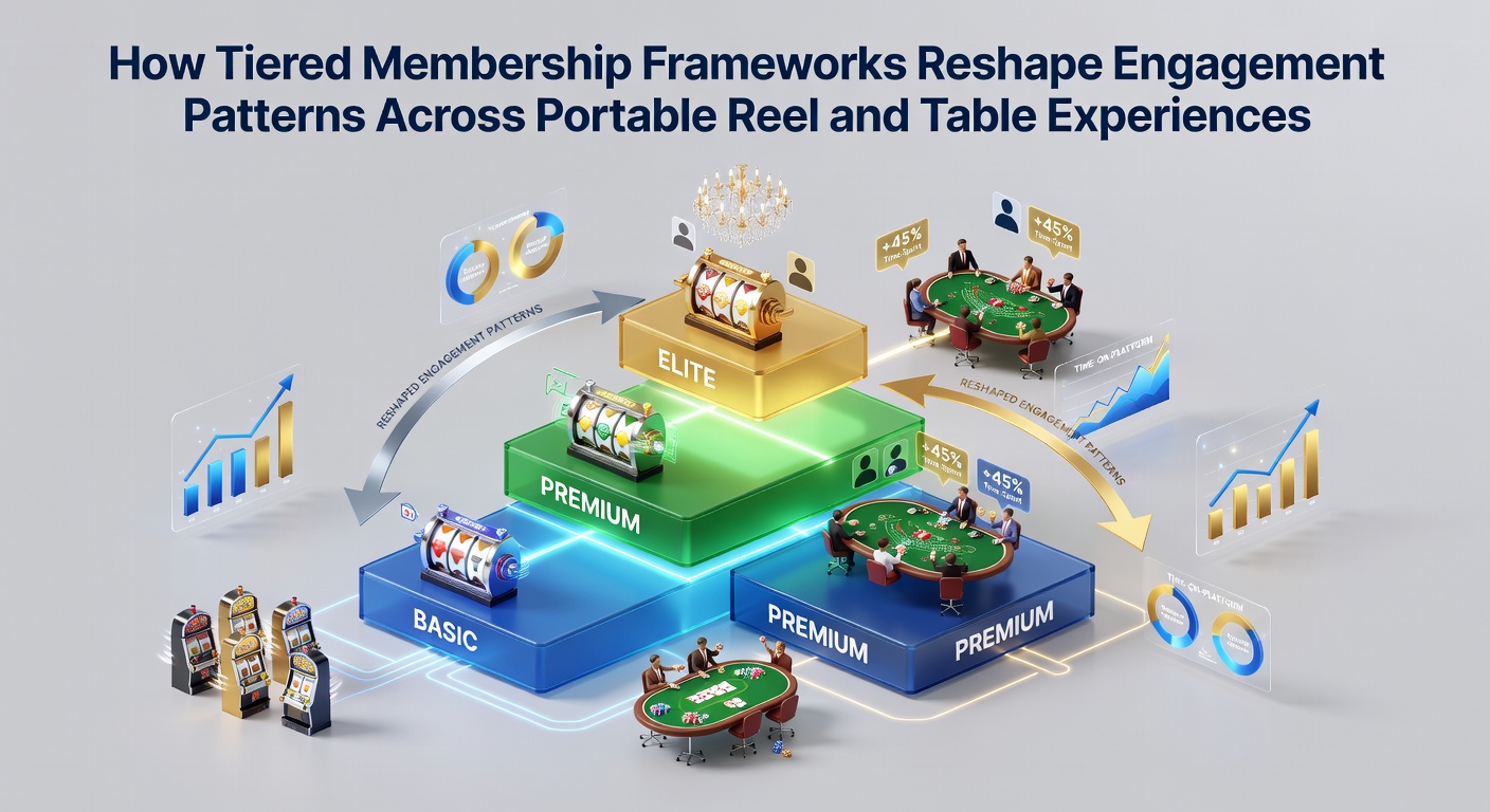 Mobile device displaying tiered casino membership interface with reel and table game options