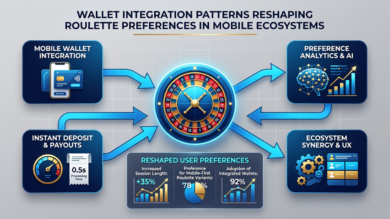 Smartphone screen displaying integrated wallet options during a mobile roulette session